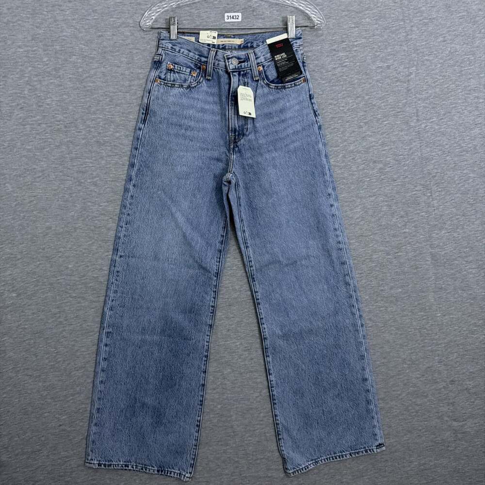 Levi's Light Blue Wide Leg Jeans